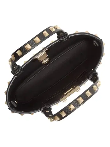 Valentino Garavani Women's Mini Rockstud Shopping Bag in Grainy Calfskin | Thumbnail 6 Valentino Garavani Women's Mini Rockstud Shopping Bag in Grainy Calfskin | Thumbnail 6
