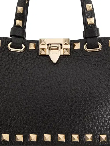 Valentino Garavani Women's Mini Rockstud Shopping Bag in Grainy Calfskin | Thumbnail 8 Valentino Garavani Women's Mini Rockstud Shopping Bag in Grainy Calfskin | Thumbnail 8
