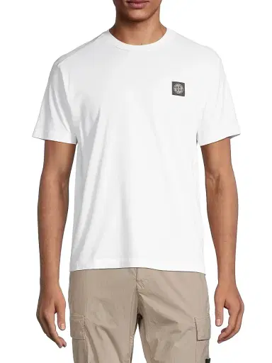 Stone Island Men's Cotton Crewneck T-Shirt | Thumbnail 3 Stone Island Men's Cotton Crewneck T-Shirt | Thumbnail 3