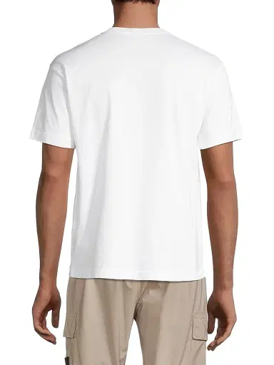 Stone Island Men's Cotton Crewneck T-Shirt - White - Size XL | Thumbnail 5 Stone Island Men's Cotton Crewneck T-Shirt - White - Size XL | Thumbnail 5