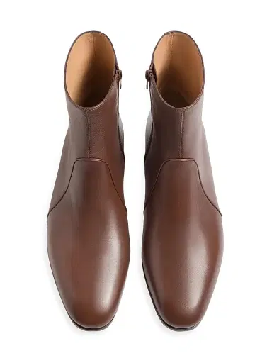 Valentino Garavani Men's Pat Ankle Boots in Kidskin - Bark Brown - Size 12 | Thumbnail 4