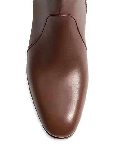 Valentino Garavani Men's Pat Ankle Boots in Kidskin - Bark Brown - Size 12 | Thumbnail 5