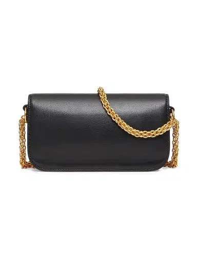Valentino Garavani Women's Locò Small Shoulder Bag in Calfskin - Black | Thumbnail 3