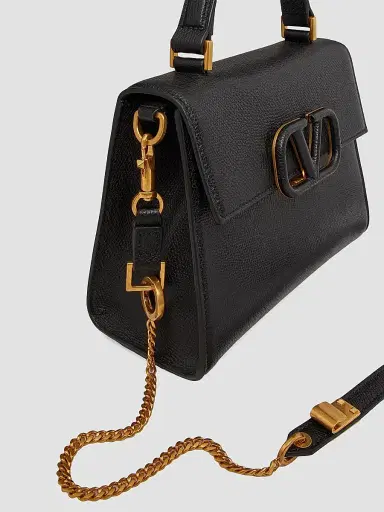 Valentino Garavani Women's Small VSling Grainy Calfskin Handbag - Black | Thumbnail 3 Valentino Garavani Women's Small VSling Grainy Calfskin Handbag - Black | Thumbnail 3