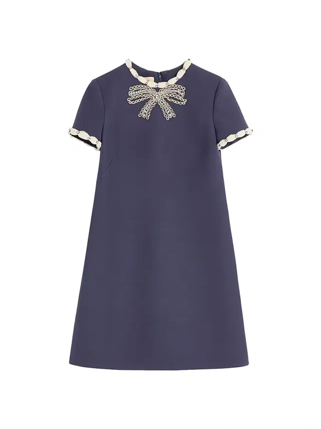 Valentino Garavani Women's Embroidered Crepe Couture Short Dress