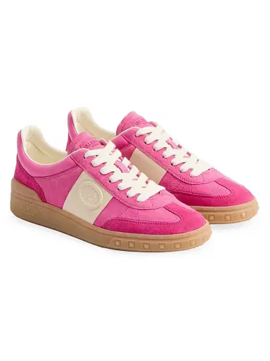 Valentino Garavani Women's Upvillage Crosta Sneakers - Hot Pink Multicolor - Size 10.5 | Thumbnail 2 Valentino Garavani Women's Upvillage Crosta Sneakers - Hot Pink Multicolor - Size 10.5 | Thumbnail 2
