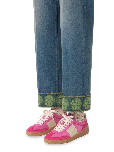 Valentino Garavani Women's Upvillage Crosta Sneakers - Hot Pink Multicolor - Size 10.5 | Thumbnail 8 Valentino Garavani Women's Upvillage Crosta Sneakers - Hot Pink Multicolor - Size 10.5 | Thumbnail 8