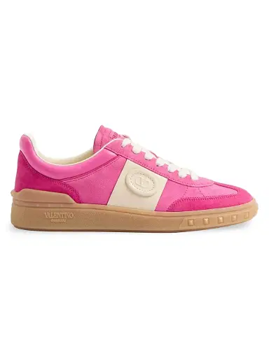 Valentino Garavani Women's Upvillage Crosta Sneakers - Hot Pink Multicolor - Size 10.5 | Thumbnail 1 Valentino Garavani Women's Upvillage Crosta Sneakers - Hot Pink Multicolor - Size 10.5 | Thumbnail 1