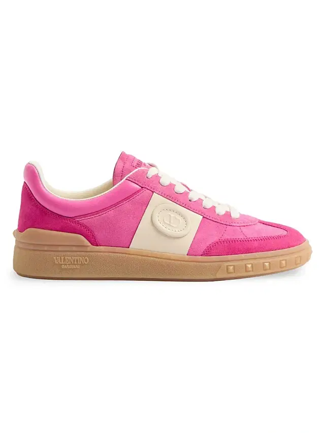 Valentino Garavani Women's Upvillage Crosta Sneakers - Hot Pink Multicolor