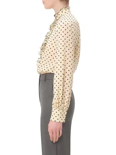 Valentino Garavani Women's Crepe De Chine Shirt | Thumbnail 4