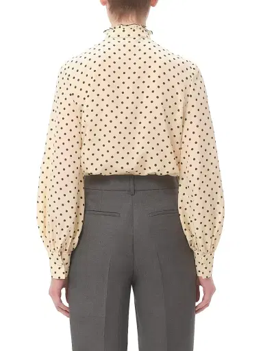 Valentino Garavani Women's Crepe De Chine Shirt | Thumbnail 5