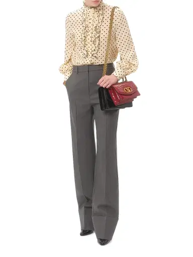 Valentino Garavani Women's Crepe De Chine Shirt | Thumbnail 8