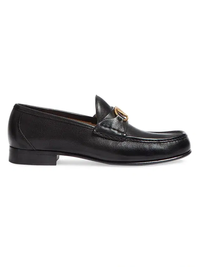 Valentino Garavani Men's VLogo Signature Buffalo Loafers - Black