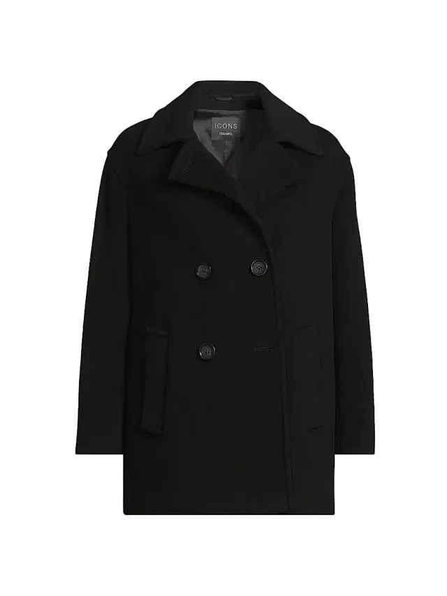 Cinzia Rocca Women's Icons Notch Collar Peacoat - Black