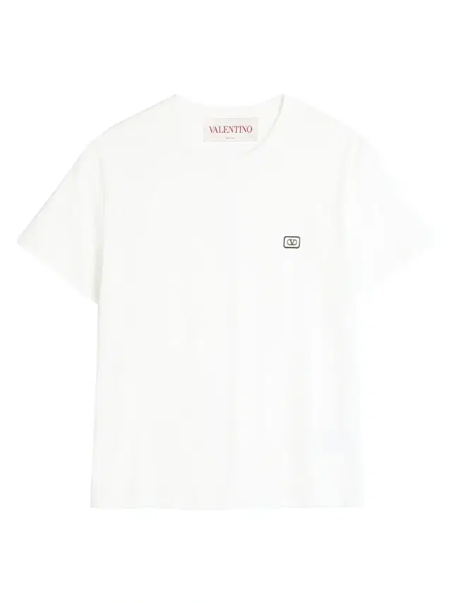 Valentino Garavani Men's Cotton T-Shirt with VLogo Patch -