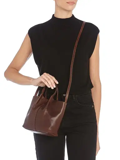 Il Bisonte Women's Nina Leather Tote Bag - Caffe | Thumbnail 3