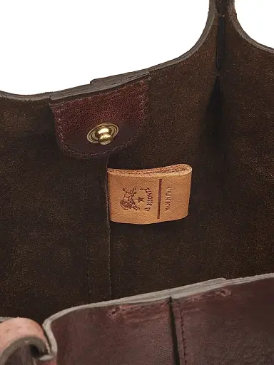 Il Bisonte Women's Nina Leather Tote Bag - Caffe | Thumbnail 5
