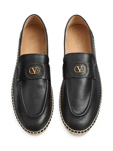 Valentino Garavani Men's Palm Avenue Calfskin Loafers | Thumbnail 4