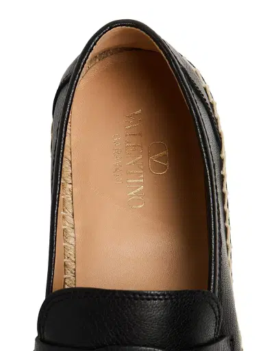 Valentino Garavani Men's Palm Avenue Calfskin Loafers | Thumbnail 7