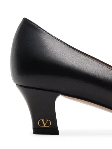 Valentino Garavani Women's Bow Kidskin 45MM Pumps - Black - Size 12 | Thumbnail 6