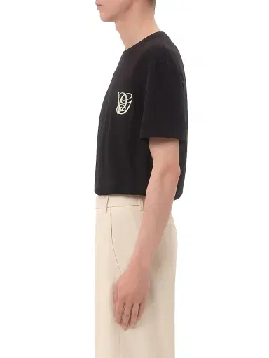 Valentino Garavani Men's Cotton T-Shirt with VG Patch - Black - Size XS | Thumbnail 3 Valentino Garavani Men's Cotton T-Shirt with VG Patch - Black - Size XS | Thumbnail 3