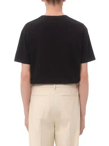 Valentino Garavani Men's Cotton T-Shirt with VG Patch - Black - Size XS | Thumbnail 4 Valentino Garavani Men's Cotton T-Shirt with VG Patch - Black - Size XS | Thumbnail 4