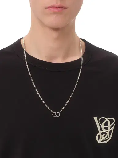 Valentino Garavani Men's Cotton T-Shirt with VG Patch - Black - Size XS | Thumbnail 5 Valentino Garavani Men's Cotton T-Shirt with VG Patch - Black - Size XS | Thumbnail 5