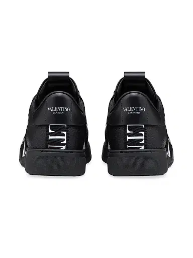 Valentino Garavani Men's Low-Top Calfskin VL7N Sneakers With Bands - Black - Size 13 | Thumbnail 3 Valentino Garavani Men's Low-Top Calfskin VL7N Sneakers With Bands - Black - Size 13 | Thumbnail 3