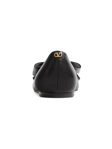 Valentino Garavani Women's Bowow Kidskin Ballerinas - Black | Thumbnail 4