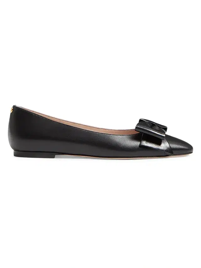 Valentino Garavani Women's Bowow Kidskin Ballerinas - Black