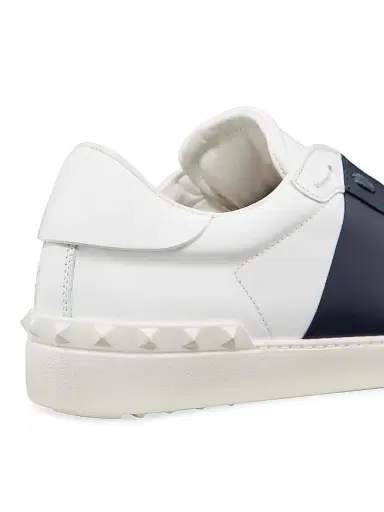 Valentino Garavani Men's Calfskin Open Sneakers - White Marine - Size 12.5 | Thumbnail 5 Valentino Garavani Men's Calfskin Open Sneakers - White Marine - Size 12.5 | Thumbnail 5