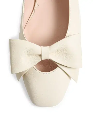 Valentino Garavani Women's Bowow Kidskin Ballerinas - | Thumbnail 5