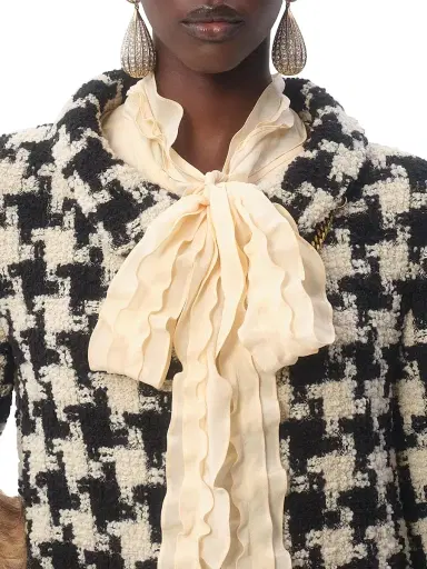 Valentino Garavani Women's Crepe De Chine Shirt - Ivory - Size 2 | Thumbnail 7 Valentino Garavani Women's Crepe De Chine Shirt - Ivory - Size 2 | Thumbnail 7