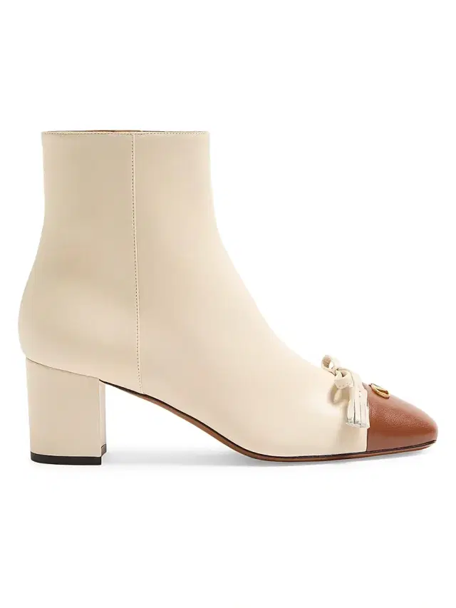 Valentino Garavani Women's Valet Du Roi Kidskin Leather 60MM Ankle Boots - Butter Tobacco