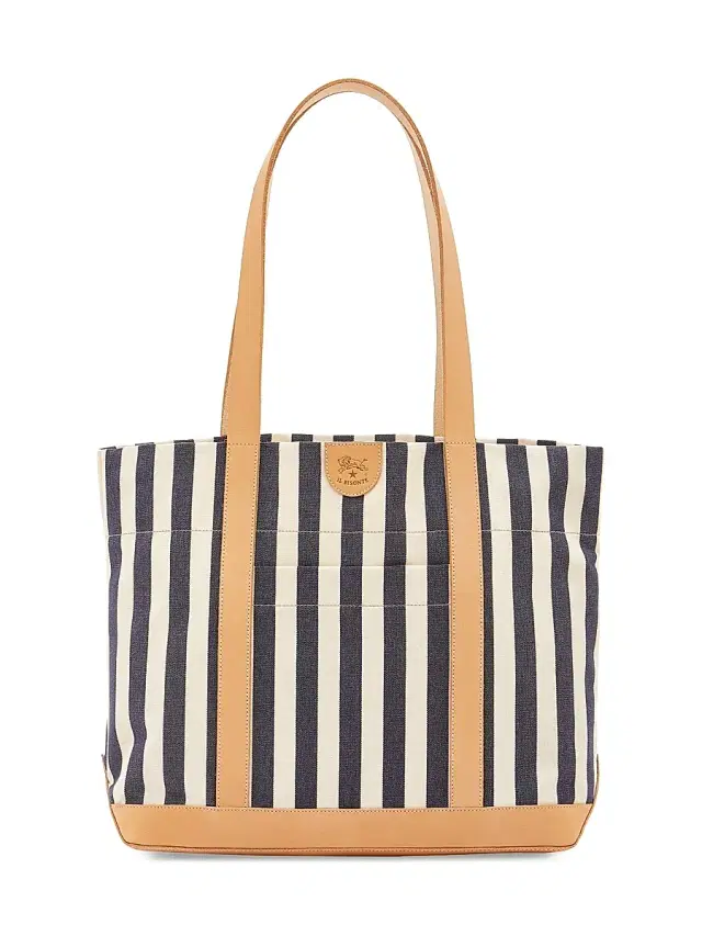 Il Bisonte Women's Caramella Classic  Tote - Blue Natural