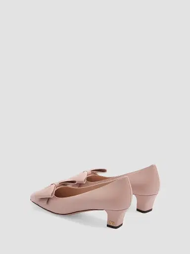 Valentino Garavani Women's Bow Kidskin 45MM Pumps - Pink | Thumbnail 3