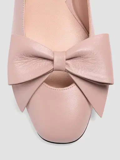 Valentino Garavani Women's Bow Kidskin 45MM Pumps - Pink | Thumbnail 5