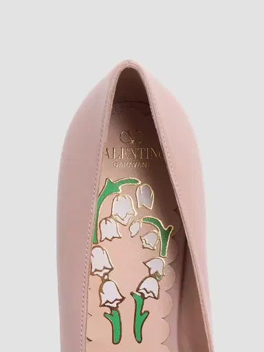 Valentino Garavani Women's Bow Kidskin 45MM Pumps - Pink | Thumbnail 7