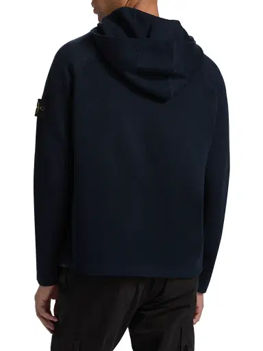 Stone Island Men's Cotton Full-Zip Hoodie | Thumbnail 5