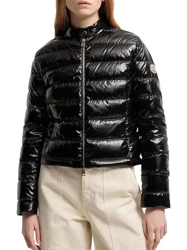 Moncler Women's Papillon Puffer Jacket - Black | Thumbnail 2