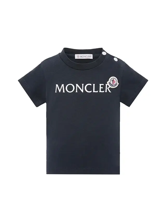 Moncler Baby Boy's & Little Boy's Crew Neck T-Shirt in Cotton Jersey - Navy Blue