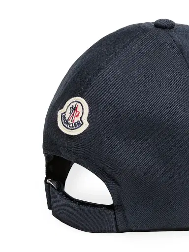 Moncler Men's Baseball Hat in Cotton Gabardine | Thumbnail 3 Moncler Men's Baseball Hat in Cotton Gabardine | Thumbnail 3