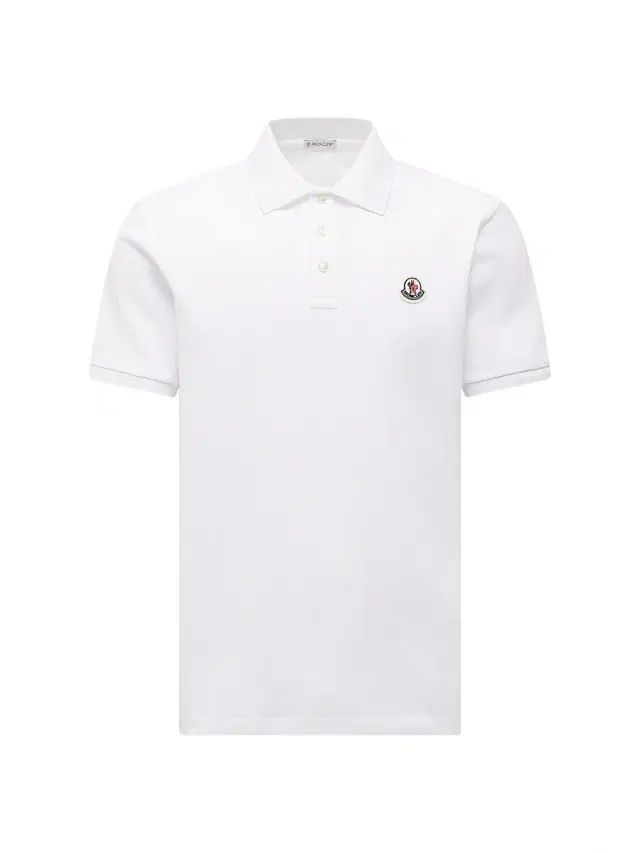 Men's Logo Pique-Cotton Polo Shirt - White