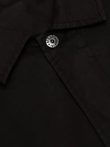 Stone Island Men's Stretch-Cotton Shirt - Black | Thumbnail 7