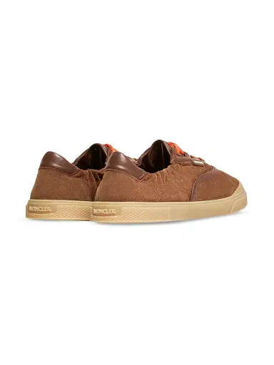 Moncler Men's Vera Leisure Sneakers in Suede - Brown - Size 12 | Thumbnail 3