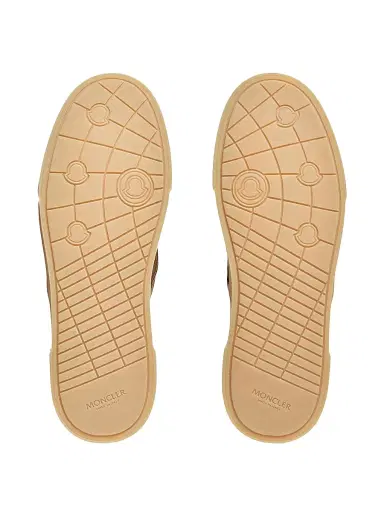 Moncler Men's Vera Leisure Sneakers in Suede - Brown - Size 12 | Thumbnail 4