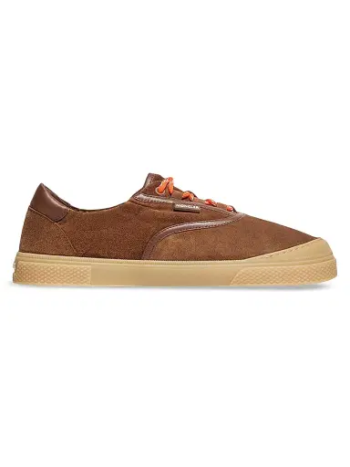 Moncler Men's Vera Leisure Sneakers in Suede - Brown - Size 12 | Thumbnail 1