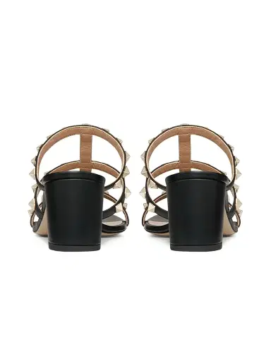 Valentino Garavani Women's Rockstud Calfskin Leather Slide Sandals 60MM - Black - Size 4.5 | Thumbnail 3 Valentino Garavani Women's Rockstud Calfskin Leather Slide Sandals 60MM - Black - Size 4.5 | Thumbnail 3