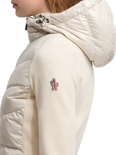 Moncler Grenoble Women's Down-Filled Hoodie - White | Thumbnail 4 Moncler Grenoble Women's Down-Filled Hoodie - White | Thumbnail 4