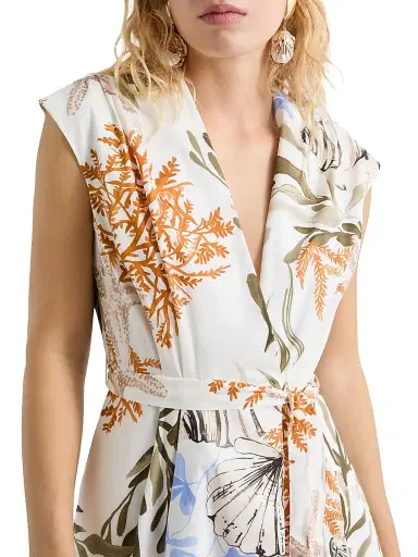 Marella Women's Poplin Wrap Dress | Thumbnail 5 Marella Women's Poplin Wrap Dress | Thumbnail 5